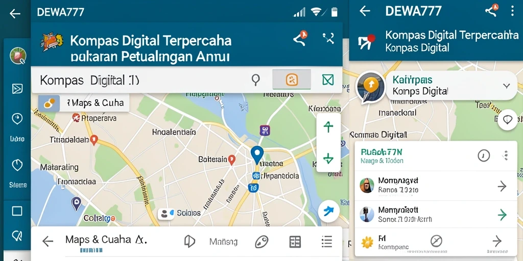 Antarmuka pengguna DEWA777 yang sederhana dan informatif untuk navigasi.