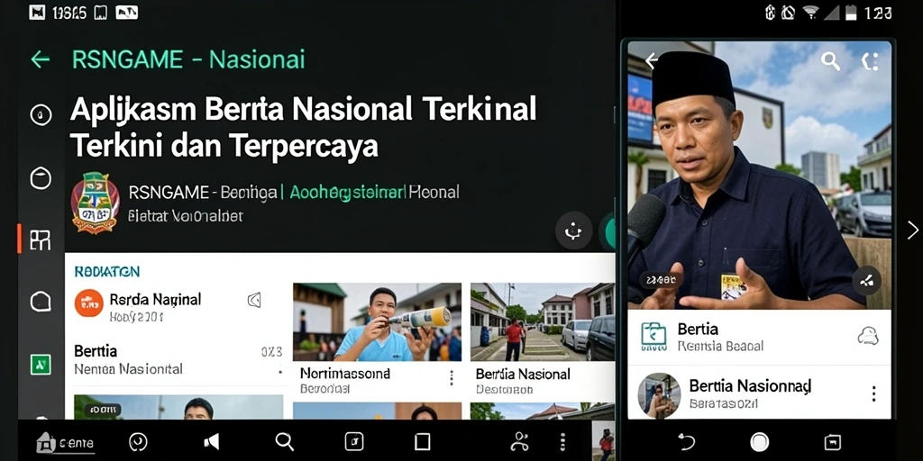 Tampilan antarmuka RSNGAME yang modern dan informatif.