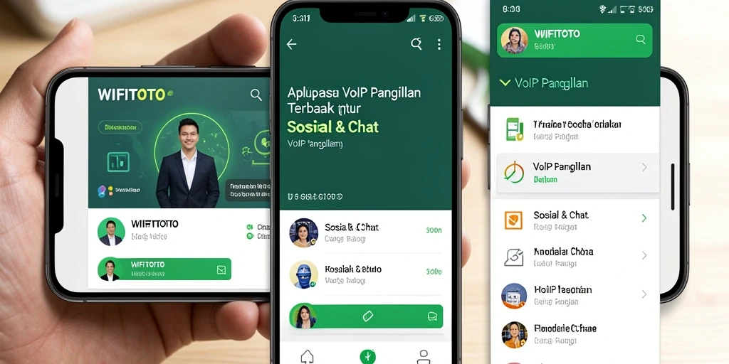 Tampilan antarmuka WIFITOTO yang ramah pengguna untuk panggilan VoIP.